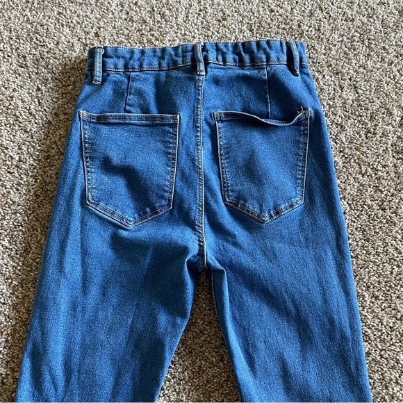 Zara High Rise Jeggings Women’s 6 Blue Medium Wash Super Elastic Pants Skinny - Picture 9 of 12